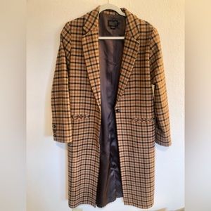 Pendleton long plaid coat